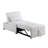 Sherpa Fabric Upholstered Sleeper Sofa Chair-1644883960