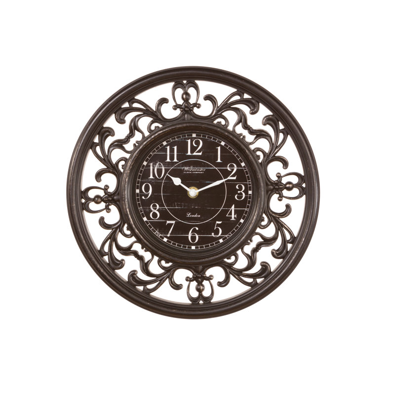 Horloge murale 6 po Alexis, Noir