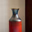 Ensemble de 3 grands vases de plancher rustiques en métal au fini artisanal, texture brûlée à la main pour un décor de maison de campagne moderne et industriel