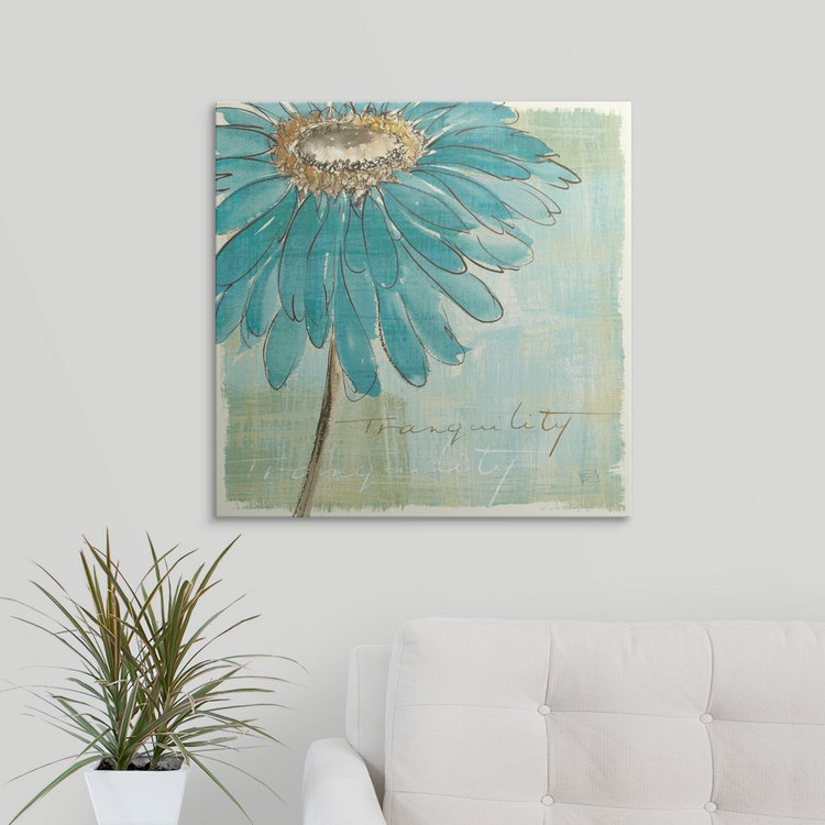 «Spa Daisies III» par Chris Paschke, reproduction d'art, H 35 po x l 35 po x P 1,5 po, Toile
