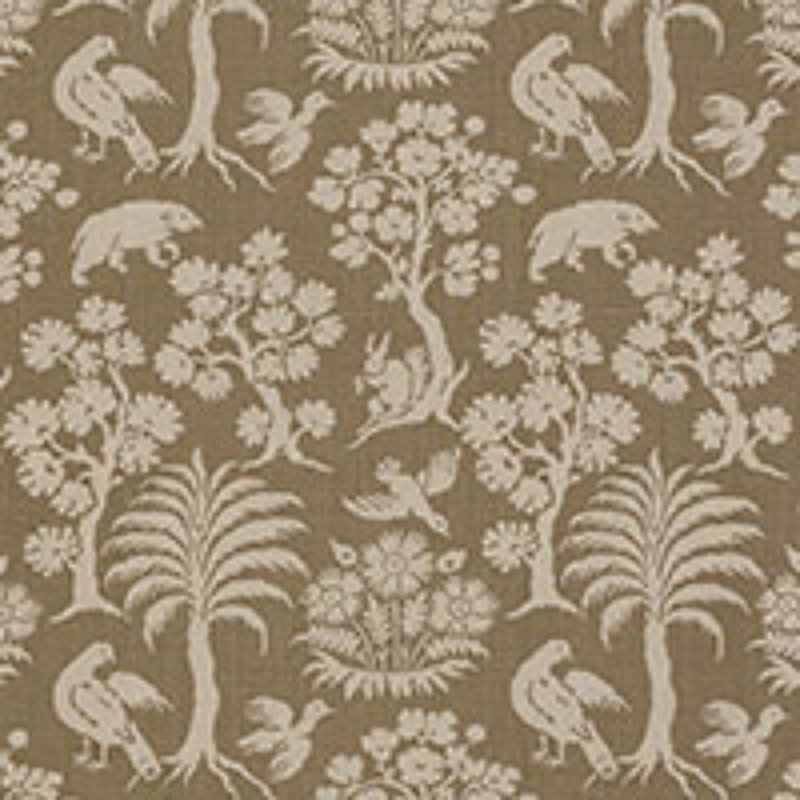 Woodland Silhouette Fabric, Mocha
