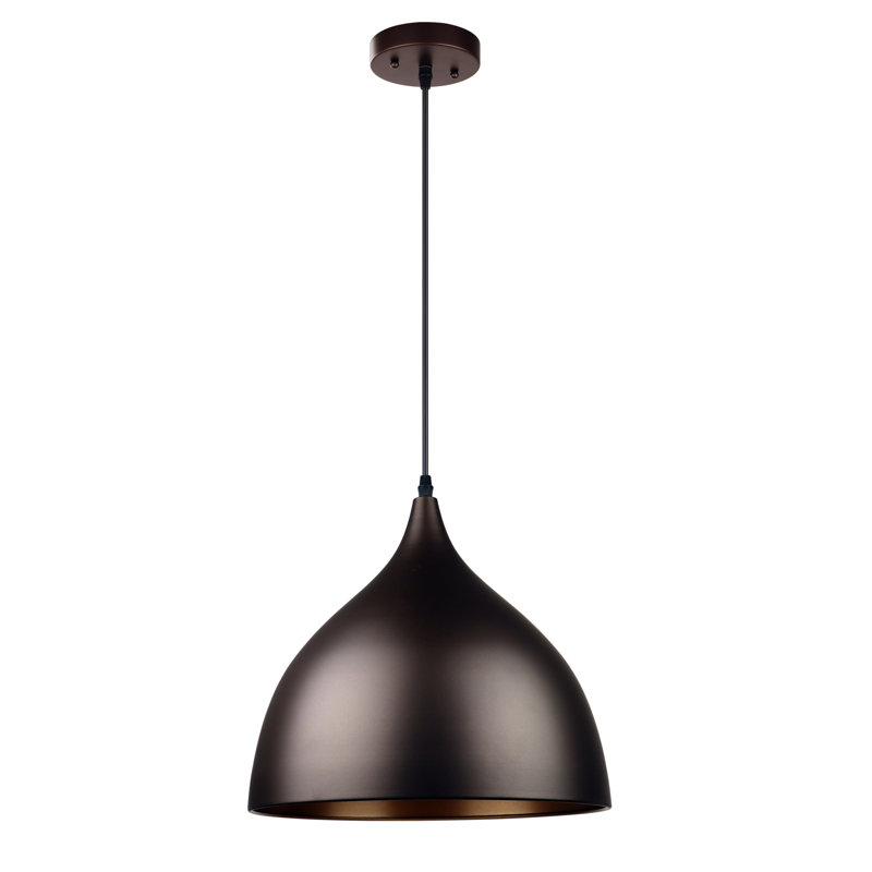 Ninnette - Light Pendant, Oil Rubbed Bronze, 12.6" H x 13.78" W x 13.78" D