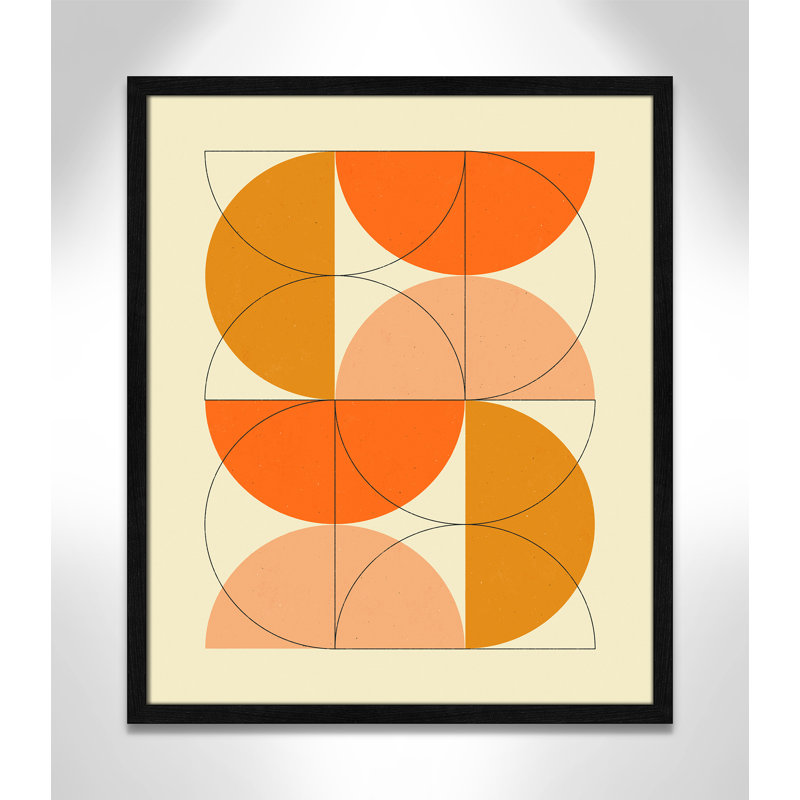 «Imaginaire 2» par Blue, L 21,5 po x H 25,5 po, Grain de bois noir, Framed Print