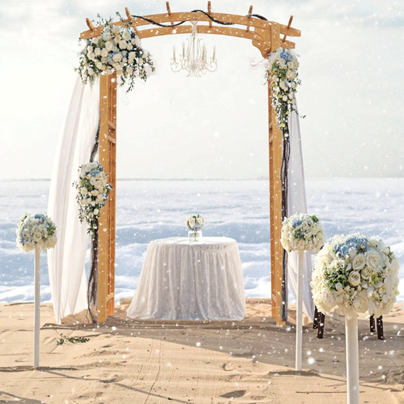 Treillis en bois de style pergola