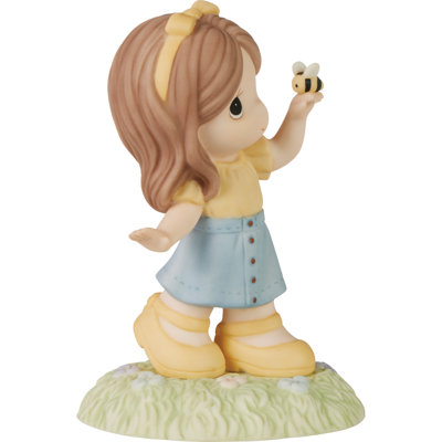 Precious Moments Girl with a Bee on Her Finger Figurine 5.43 Inch
