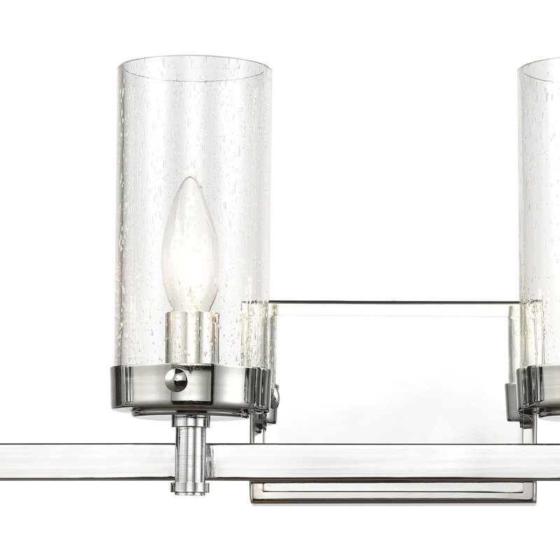Melinda 29'' Wide 4-Light Vanity Light - Polished Chrome, 9" H x 29" W x 5" D, 4 Lights