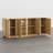 63''W Modern Fluted Sideboard with Adjustable Shelves-126677798