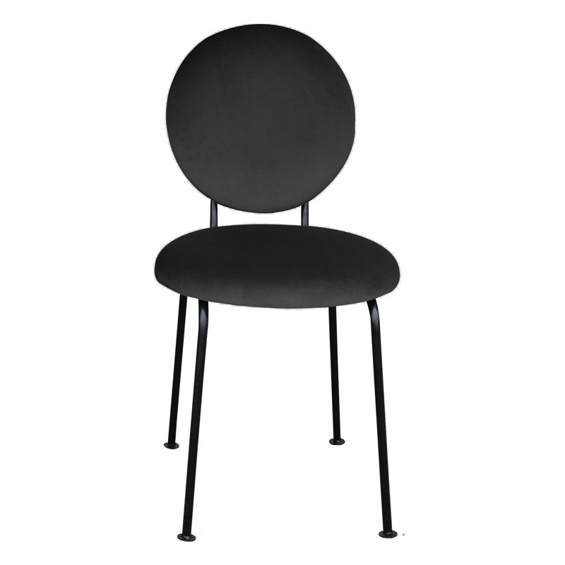Medallion 52cm H Upholstered Side Chair, Graphite