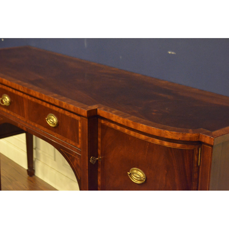 Buffet en bois massif à 1 tiroir de 79 po de largeur Hepple White