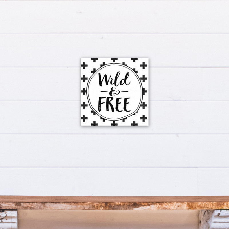 Art sur toile sauvage et libre Mandell, Toile tendue, H 12 po x l 12 po x P 1,25 po
