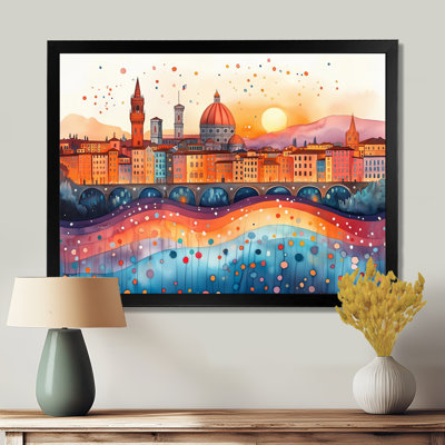 «Color of Italy In Florence Nightfall II», art sur toile Italie