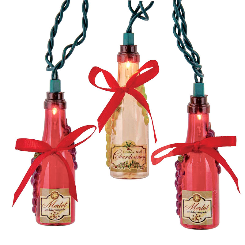 Ensemble de lumières à DEL pour bouteilles de vin