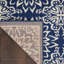 Tapis floral bleu marine / ivoire Chua-942839332