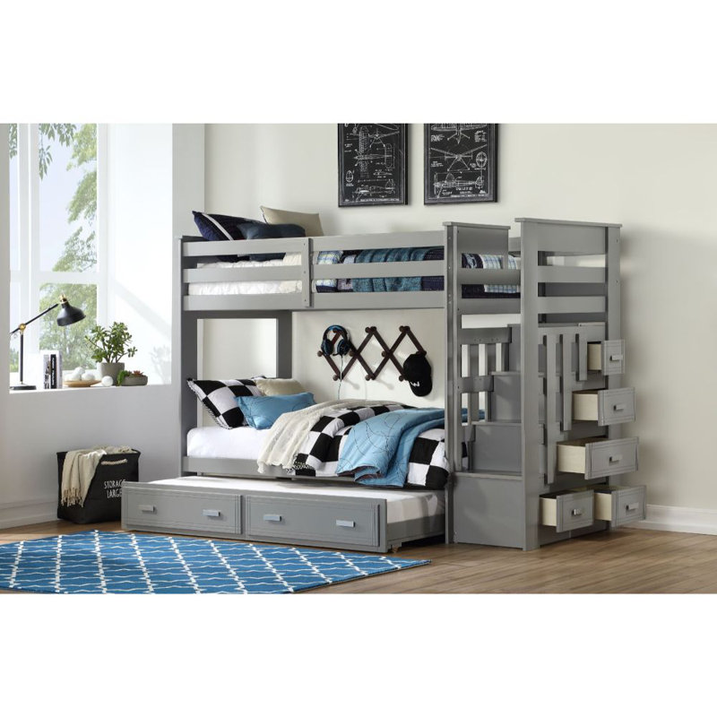 Kids Twin Bunk Bed