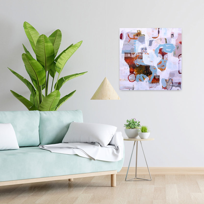 Let's Imagine, art abstrait contemporain, H 24 po x l 24 po