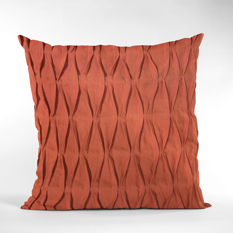 Tucked Geometric Linen Outdoor Reversible Throw Pillow, 20" x 36"