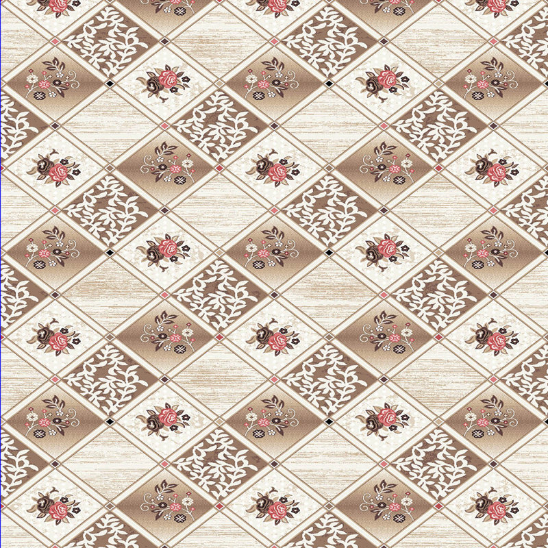 Stylish Woven Carpet, 100% Polyester, Pile Height: 0.3 in | Antibacterial & Non-Slip Underside, 3D Digital Printing | Machine Washable, Perfect for Home Décor, Living Room & Bedroom Use