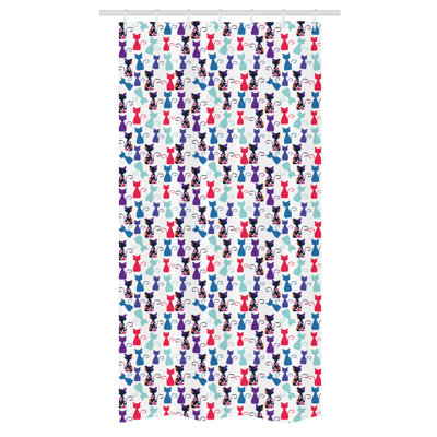 Morganza Geometric Shower Curtain with Hooks Included