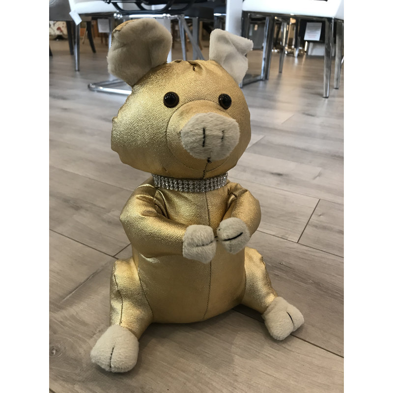 Golden Pig Fabric Door Wedge