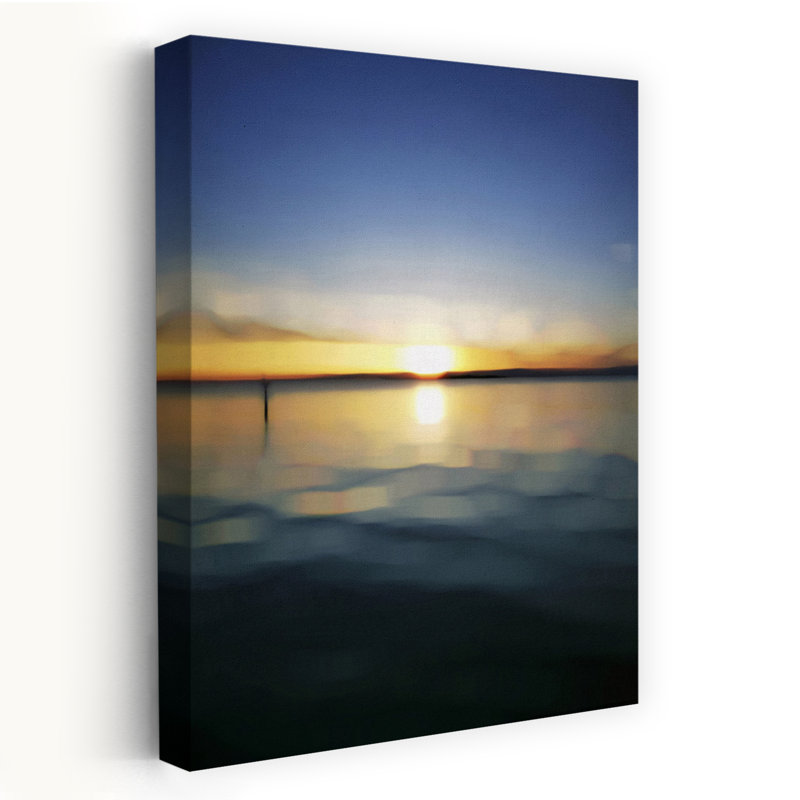 Art contemporain Peaceful Abstract Contemporary Landscape Nature, H 24 po x l 16 po