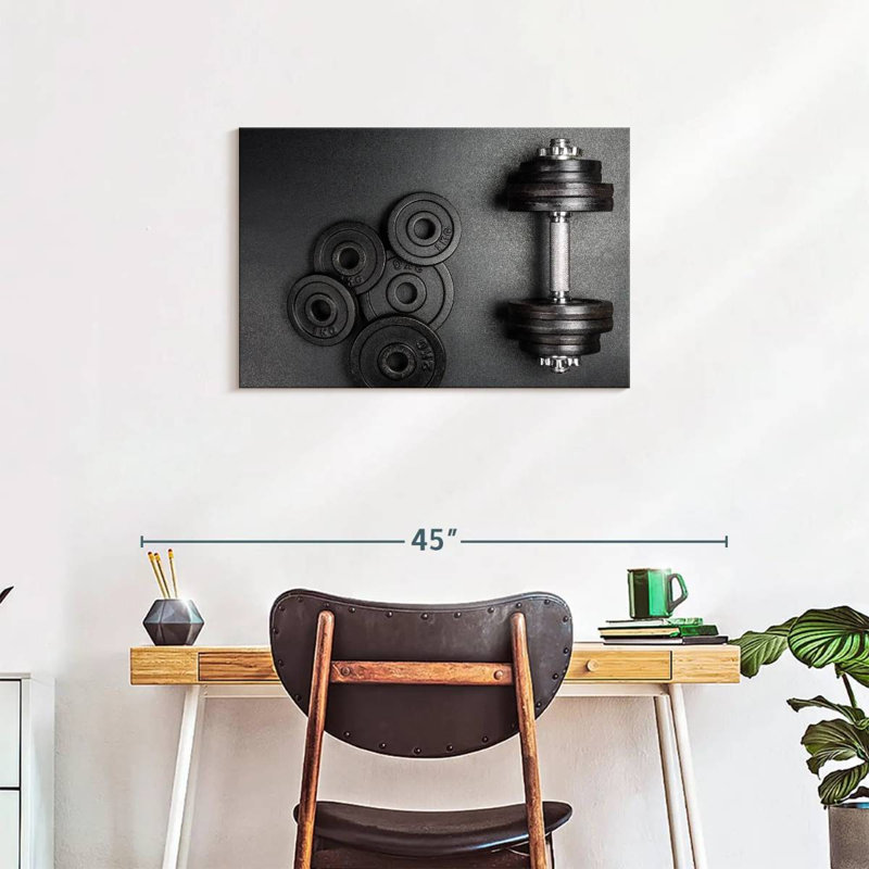 Sireci Weights On Gym Floor, 20" H x 30" W