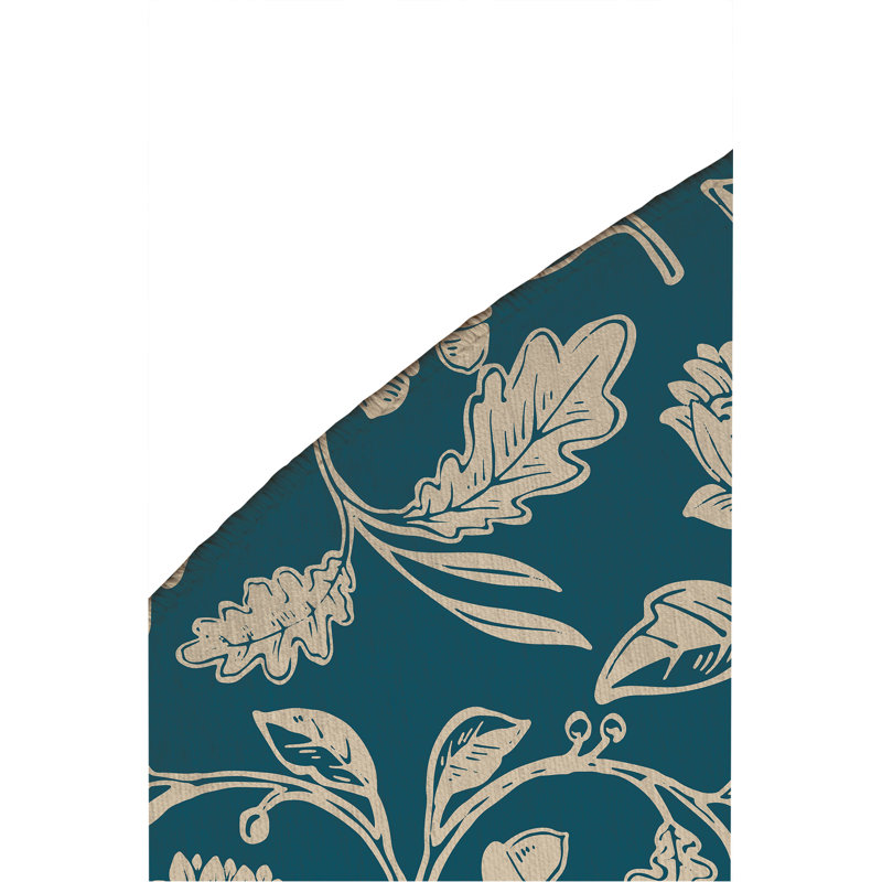 Autumn Vines Non Slip Outdoor Rug, Round 5'