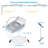 4 Inch 8W LED RGBCW Smart Recessed Lighting, Alexa/Google/Siri Compatible