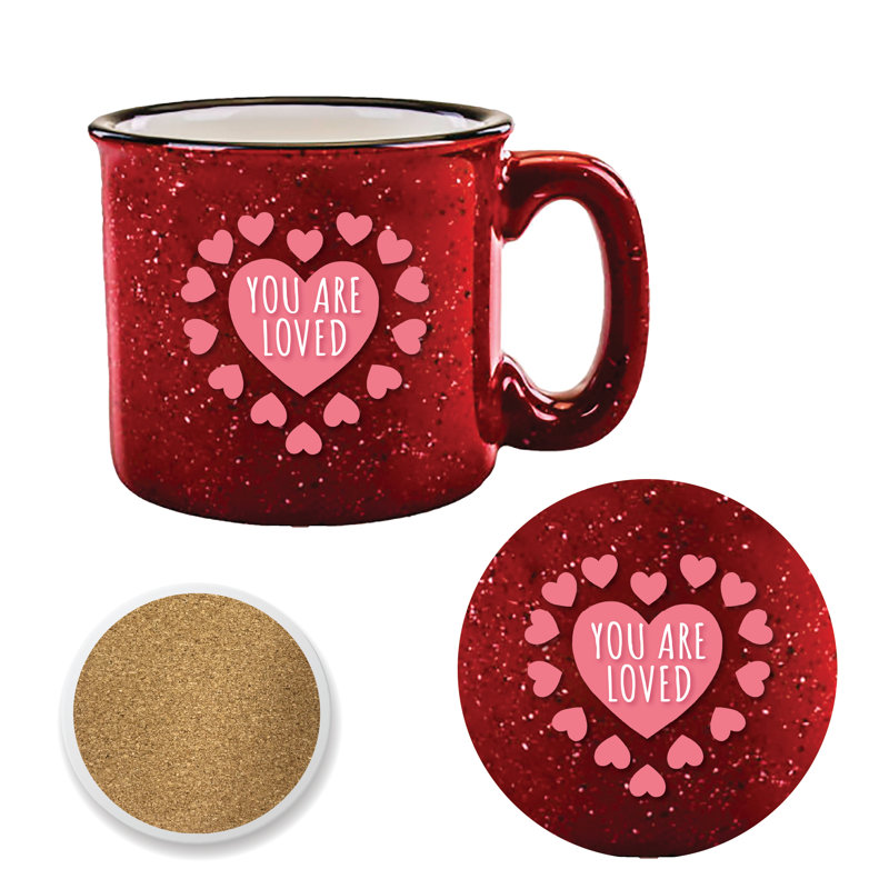 Pink HeartsMug & Coaster Set 15 oz Mug & Coaster Set