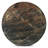 Caldera 48" Round Dining With Lava Marble And Dark Oak Base