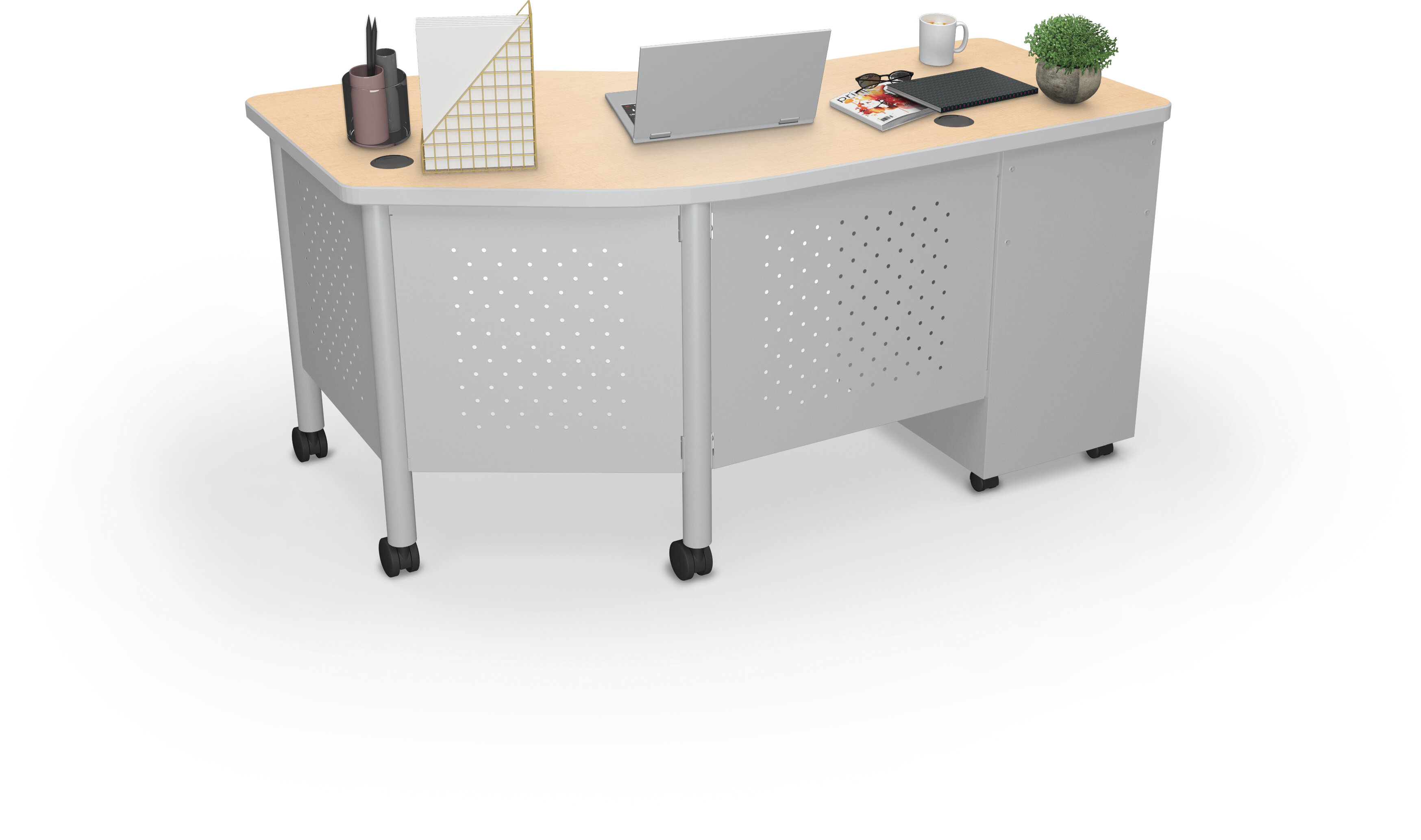 MooreCo Avid 60'' Rectangle Teacher Desk | Wayfair