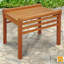 Samoa Rectangular Eucalyptus Outdoor Side Table , 55cm cm W 45cm cm D