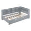 Wooden Twin Size Daybed With Trundle, Storage Shelf & USB Charging Ports-7687856-7687858
