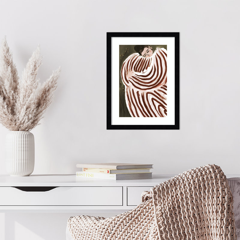 Sleeping Princess by Treechild Wood Framed Wall Art Print, 17" H x 13" W, Black 