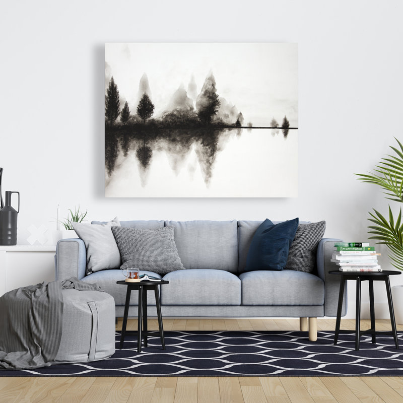 Reflection - Livingroom Trees Canvas for Elegant Home Decor