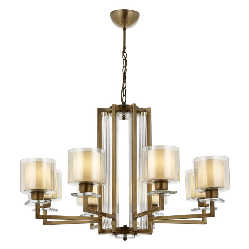 Demps 8 - Light Unique/Statement Chandelier, Gold