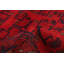 Tapis de zone en laine rouge 4 pi 2 po x 6 pi 6 po à main one-of-kind-noué la 2010s esari turque Allaina