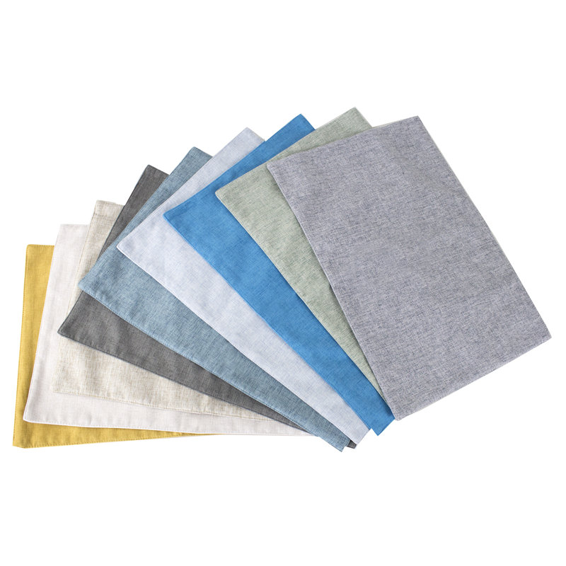 Polyester Rectangle Placemat, Mustard 