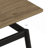 Modern Minimalist Wood Grain Tabletop Dining Table, Stylish Dining Table, Kitchen Dining Table, Sturdy And Durable, Easy To Assemble, Black Metal Leg Design, Suitable For 4-6 People, Suitable For Home-121494600