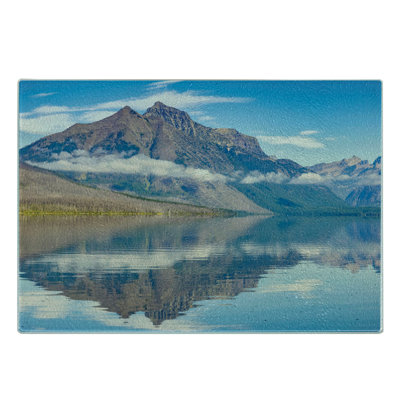 Planche à découper en verre East Urban Home Glacier National Park
