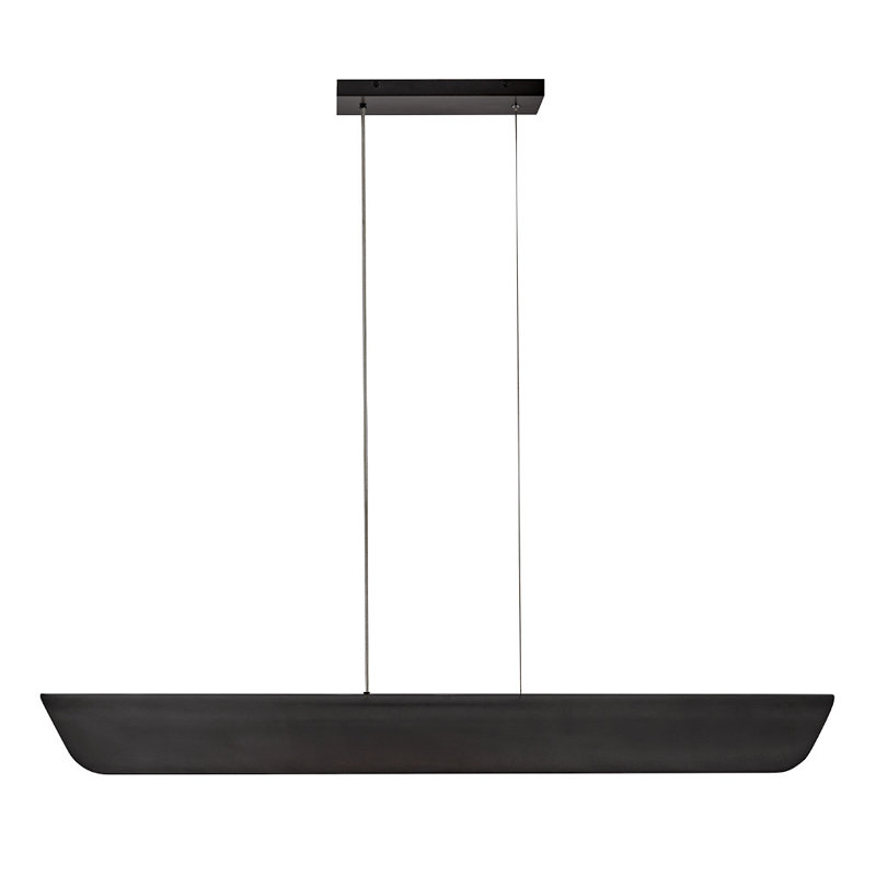 Arco Linear Chandelier, Black Oxide