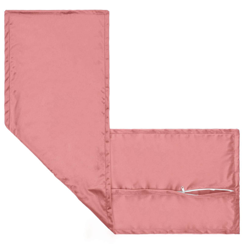 Light Grey Cushion Cover, Pink