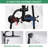Shower System, Wall Mounted Adjustable Shower Faucet