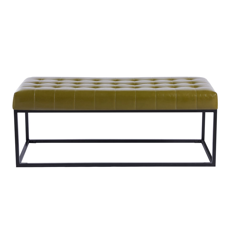 Beraun Upholstered Bench, Green