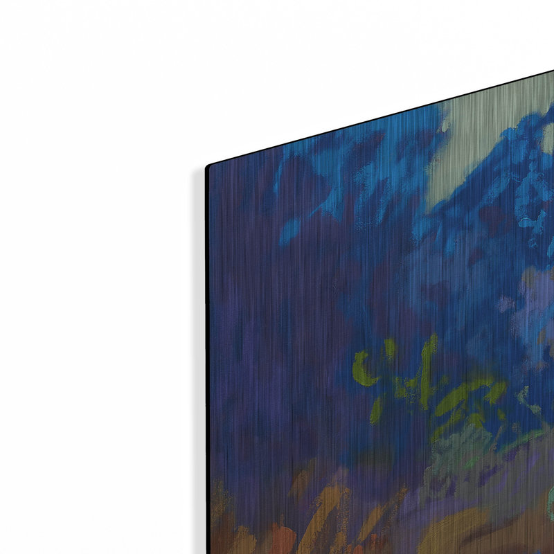 «Pastoral XV» par Jane Schmidt, art mural en métal, 36 po x 36 po, H 36 po x l 36 po