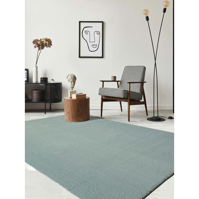 Machine Woven Blue Indoor Rug