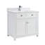 Meuble-lavabo en bois massif 36 po avec comptoir en marbre d'ingénierie 1 po, lavabo simple-106886533-106886534