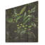 «Tropical Robusta Palm Rhythms - Abstract Botanicals Wood», art mural sur bois de pin naturel-861023393
