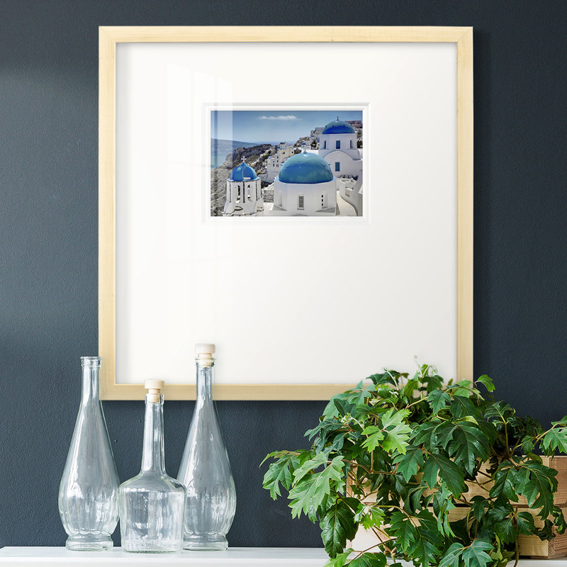 Santorini samedi, impression sur papier, H 21 po x l 21 po x P 1,25 po