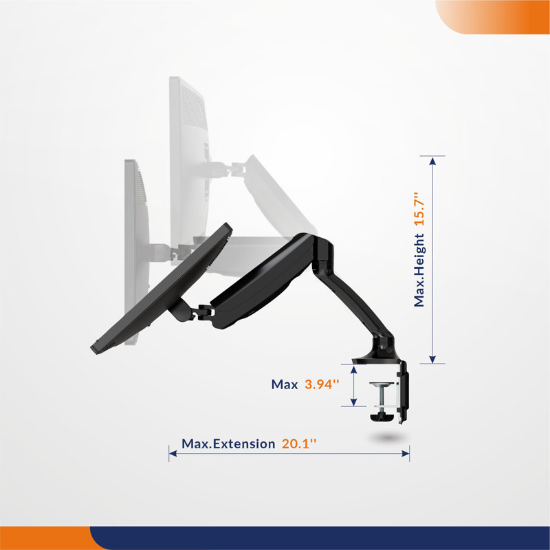 Support pour écran simple WMA5 supportant un maximum de 30 pouces, écran de 3,3 à 11 lb