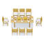 Atnas Outdoor 9 - Piece Teak Dining Set